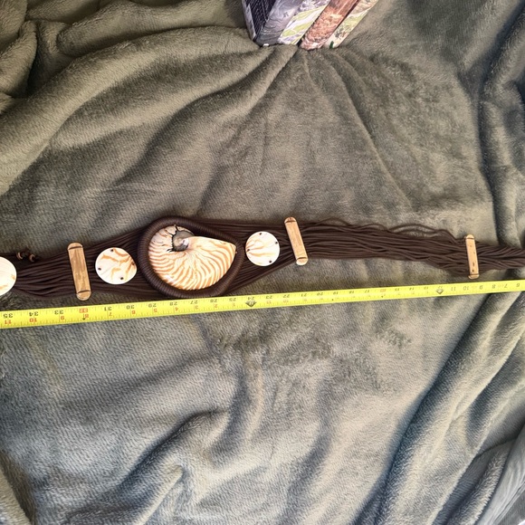 Brown Nautical Shell Women's Belt - Picture 4 of 9